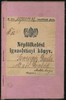 1907 Népfölkelési igazolvány makkoshettyei lakos részére, m. kir. soproni 57. népfölkelő járás.