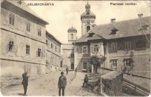 1911 Selmecbánya, Schemnitz, Banská Stiavnica; Piaristák rendház, Sárkány István bor és sörcsarnoka. Grohmann kiadása / convent, beer and wine hall (EB)