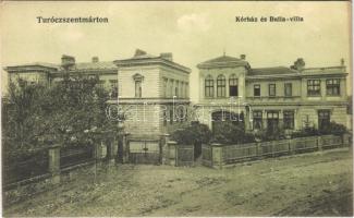 Turócszentmárton, Turciansky Svaty Martin, Martin; Kórház, Bulla villa / hospital, villa