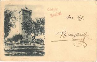 1899 (Vorläufer) Arad, víztorony / water tower (EK)