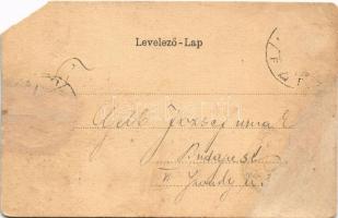 Temesvár, Timisoara; Gyárvárosi izraelita templom, zsinagóga. Szecessziós litho címerrel / Fabrica, ...