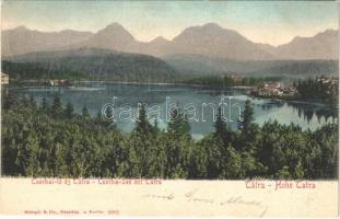 1902 Tátra, Vysoké Tatry; Csorbai tó / Strbské Pleso / lake