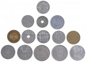 14xklf külföldi érmetétel, közte Olaszország 1939. 2L T:2-3 14xdiff foreign coin lot, within Italy 1939. 2 Lire C:XF-F