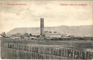 1915 Máramarossziget, Sighetu Marmatiei; Villanygyár és fűrésztelep / electric power station, sawmill