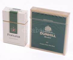 Dunhill és Fortuna két csomag bontatlan cigaretta