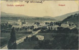1909 Újbánya, Königsberg, Nová Bana; Üveggyár. W. L. 347. / glass factory, glassworks (r)