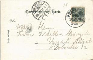 1904 Wien, Vienna, Bécs; Kahlenberg und Leopoldberg, Stefanie-Warte / mountains, restaurant, lookout...