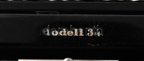 cca 1930 Mercedes Prima írógép magyar billentyűzettel, jelzett, jó állapotban, működik, dobozzal 34×...