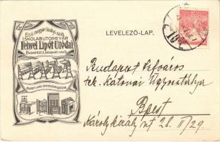 1917 Feiwel Lipót Utódai Első Magyar királyi szab. iskolabútorgyár reklámja. Budapest, Kolozsvári utca 13. / Hungarian school furniture factory advertisement (EK)