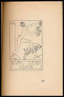 Szigethy István: Ex libris. Rajzos könyv.
Kolozsvár, 1916., (Egyesült Könyvnyomda Rt.), 44 p. Karin...