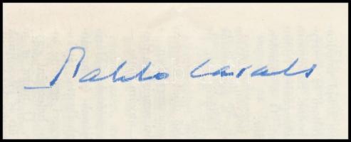 Kodály Zoltán, Fischer Annie és Pablo Casals aláírása a Muzsika c. folyóirat 1964. VII. évfolyamának...