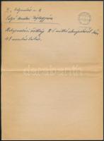 1945 Bp., Pekáry Dezső a Salgótarjáni Kőszénbányák Rt. és a hozzá tartozó Budai Téglagyár igazgatójá...