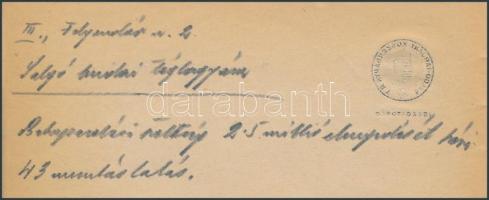 1945 Bp., Pekáry Dezső a Salgótarjáni Kőszénbányák Rt. és a hozzá tartozó Budai Téglagyár igazgatójá...