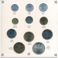 1993. 10f-200Ft (11xklf) forgalmi sor dísztokban, benne 1993. 200Ft Ag "MNB", "Magyar...