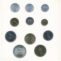 1993. 10f-200Ft (11xklf) forgalmi sor dísztokban, benne 1993. 200Ft Ag "MNB", "Magyar...