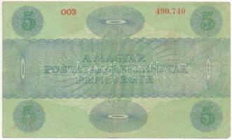 1919. 5K "OSZTRÁK-MAGYAR BANK BANKJEGYEIRE" T:III kis fo. Adamo K8.1