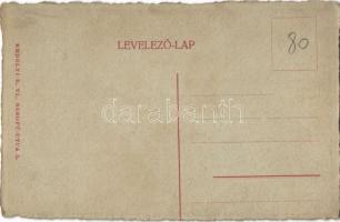 Huszár sakk figura / Knight. Hand-drawn chess art postcard (EK)