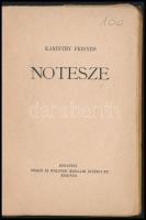 Karinthy Frigyes: Notesz. A borító rajza Byssz Róbert (1893-1961) munkája. Bp.,[1927],Singer és Wolf...