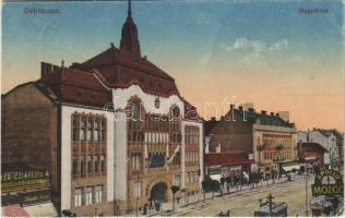 1920 Debrecen, megyeház, Apollo mozgó, mozi, villamos, Schweitzer testvérek üzlete, címfestő (EK)