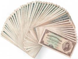 102db-os pengő bankjegy tétel, nagyrészt inflációs kiadások T:vegyes