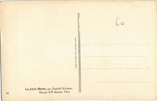 La jolie Maud / Erotic nude lady art postcard s: Raphael Kirchner (EK)