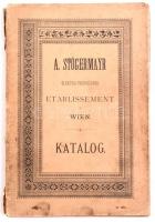1888 Bécs, Stögermayr katalógus, német nyelven