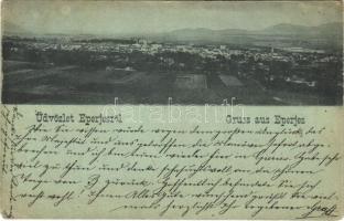 1898 Eperjes, Presov; látkép / general view (EK)