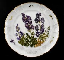 Lagenthal virágmintás porcelán tányér, matricás, jelzett, kis kopásnyomokkal, d: 22 cm