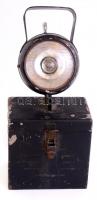 Perion bányász lámpa akku nélkül, kopottas állapotban, 32,5 cm