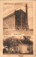 1940 Csallóközaranyos, Zlatná na Ostrove; Fehér Testvérek gőzmalma, Vasútállomás / steam mill, railway station (fl)