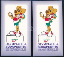 1998 Olympiafila 2 db teljes levélzáró füzet