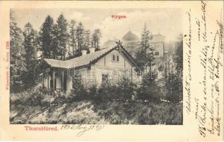 1902 Thurzófüred, Kúpele Turzo (Gölnicbánya, Gelnica); Hygea. Wlaszlovits Gusztáv kiadása 1338. / villa (EK)