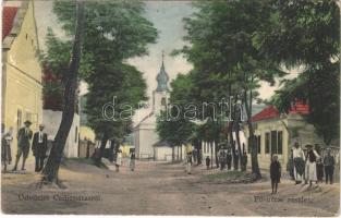 1936 Csilizpatas, Patas; Fő utca, templom. Fotograf Adolf Brunner / main street, church (EK)
