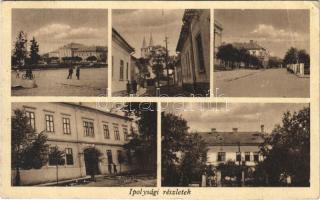 1944 Ipolyság, Sahy; részletek. Pivarcs Anna kiadása / multi-view postcard (EB)