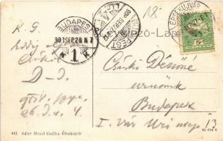 1908 Érsekújvár, Nové Zámky; Kossuth Lajos tér és szobor, Nemzeti szálloda és kávéház, Steiner Miksa...