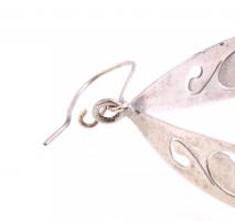 Ezüst (Ag) nagyméretű fülbevaló pár 10,29 g, 8 cm