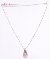 Ezüst (Ag) nyaklánc medállal. Jelzett.3,5g, 54 cm