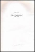 Verba Andrea: Paizs Goebel Jenő (1896-1944). Szentendre, 1996. Pest Megyei Múzeumok, Kiadói papírköt...
