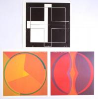Fajó János (1937-2018): 6 db ofszet nyomat, papír, jelzett a nyomaton nyomtatva, 30x30 cm