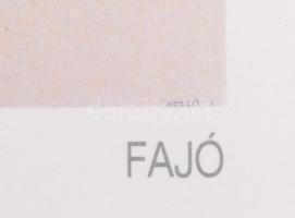 Fajó János (1937-2018): 6 db ofszet nyomat, papír, jelzett a nyomaton nyomtatva, 30x30 cm