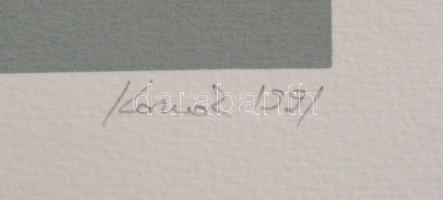 Konok Tamás (1930-): Geometrikus kompozíció, 1991. Szitanyomat, papír, jelzett, számozott: 40/40. 27...