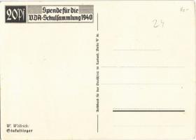 Stukaflieger. Spende für die DDA-Schulsammlung 1940 / WWII Wehrmacht (armed forces of Nazi Germany) ...