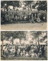 1925 Budapest II. Máriaremete - 2 db eredeti fotó felvétel, búcsújárás női és férfi résztvevői, csoportképek