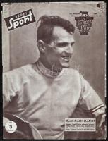 1960 Képes Sport VII. évf. 37. sz., 1960. szept 13., kissé szakadt borítóval, a címlapon Kárpáty Rudolf olimpiai bajnok.