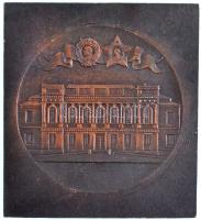 Szovjetunió DN "1936-ban alapított Vezérkari Akadémia" kétoldalas Br plakett (61x68mm) T:2...