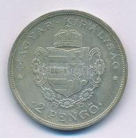 1935. 2P Ag "Rákóczi" T:1- patina Adamo P7.2