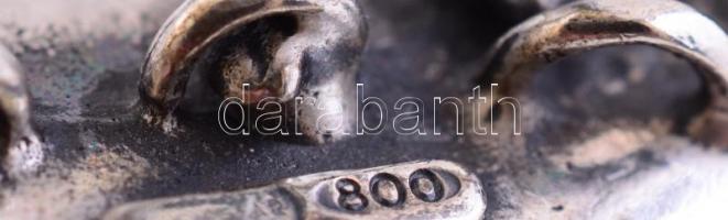 Ezüst(Ag) miniatűr szörfös, jelzett, m: 6 cm, nettó: 51,5 g