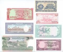 7xklf ázsiai bankjegytétel T:I-III
7xdiff Asian banknote lot C:UNC-F
