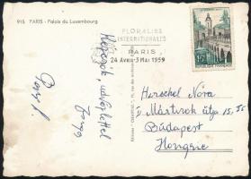 Adler Zsigmond és Papp László olimpiai bajnok ökölvívók által aláírt képeslap