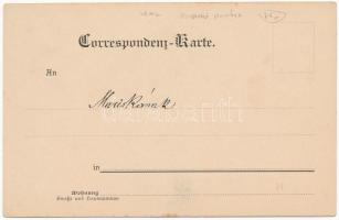 1904 Pola, Pula; Via delle scuole / street, park